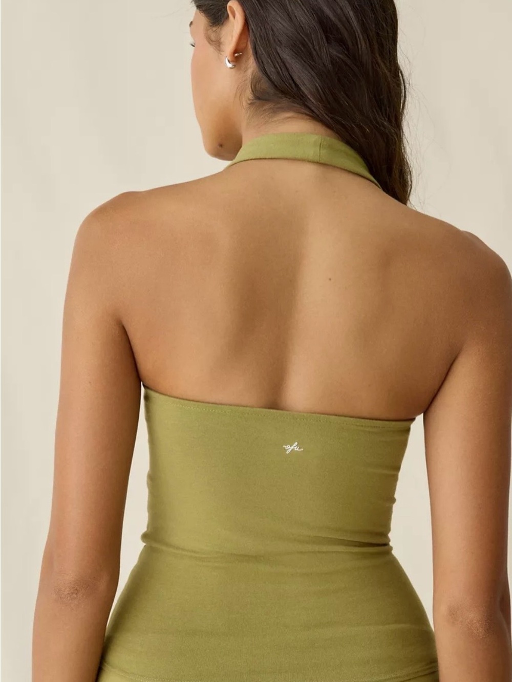 Urban Outfitters Olive Strapless Halter Tube Dress